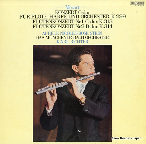 RICHTER, KARL mozart; konzert c-dur fur flote, harfe und orchester, k.299 K17C-8336