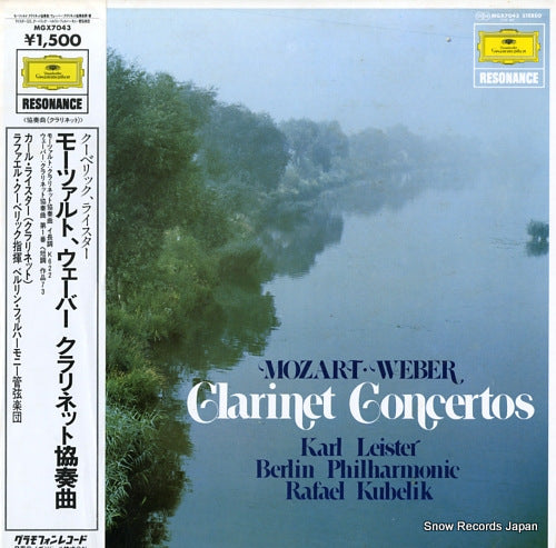 KUBELIK, RAFAEL mozart / weber; clarinet concertos MGX7043