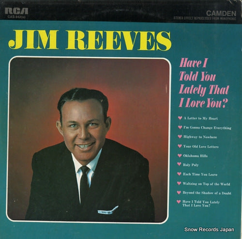 REEVES, JIM have i told you lately that i love you? CAS-842(E)