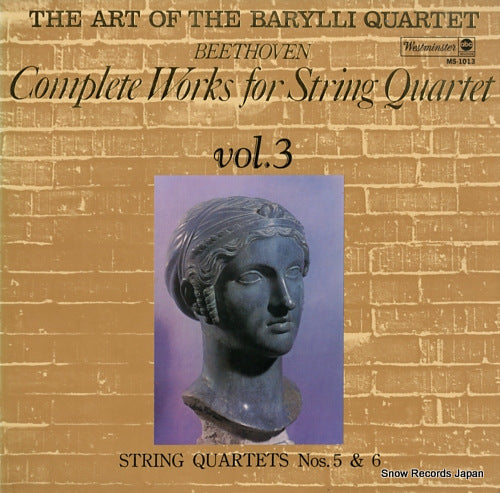BARYLLI QUARTET beethoven; complete works for string quartet vol.3 MS-1013