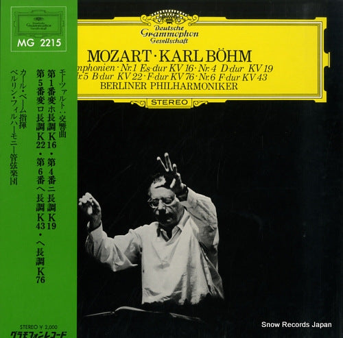 BOHM, KARL mozart; symphonien nr.1nr.4nr.5nr.6 MG2215