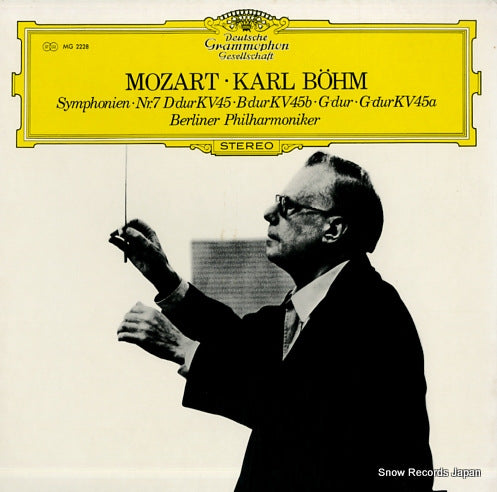 BOHM, KARL mozart; symphonien nr.7 d-durb-durg-dur MG2228
