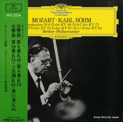 BOHM, KARL mozart; symphonien nr.8nr.9nr.10d-durnr.11 MG2234