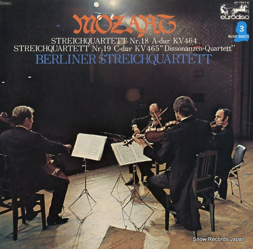 BERLINER STREICHQUARTETT mozart; streichquartett nr.18 OP-7067-K