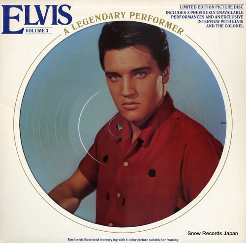 PRESLEY, ELVIS a legendary performer volume 3 CPL1-3078