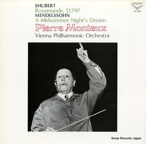 MONTEUX, PIERRE schubert; rosamunde, d.797 GT-9031