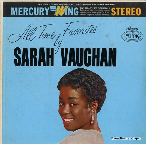 VAUGHAN, SARAH all time favorites by sarah vaughan SRW16123