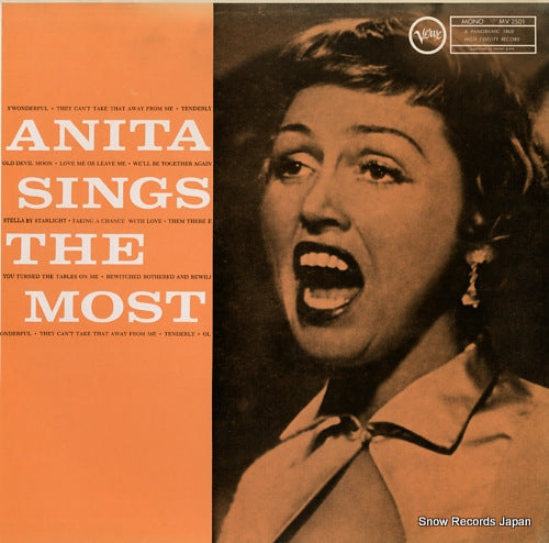 O'DAY, ANITA anita sings the most MV2501