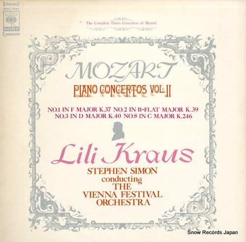 KRAUS, LILI mozart; piano concertos vol.ii SONC10087