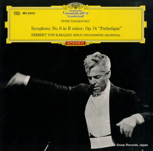 KARAJAN, HERBERT VON tchaikovsky; symphony no.6 "pathetique" SMG-2005