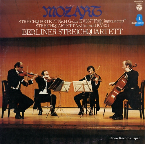 BERLINER STREICHQUARTETT mozart; streichquartett nr.14 g-dur kv 387 "fruhlingsquartett" OC-7291-K