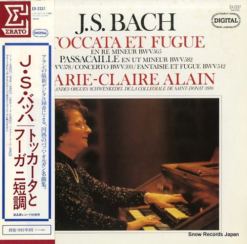 ALAIN, MARIE-CLAIRE bach; toccata et fugue EX-2337