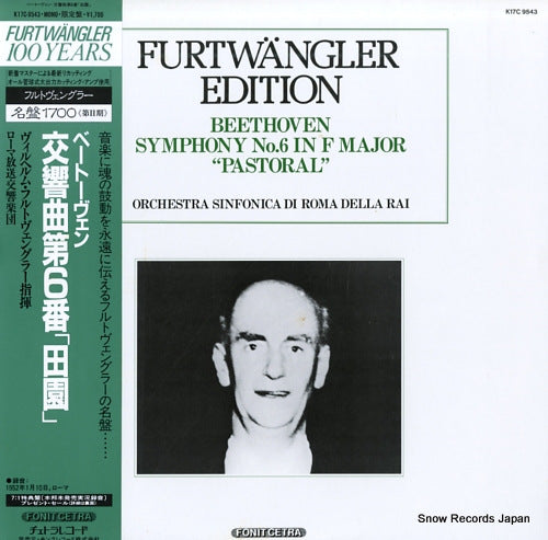 FURTWANGLER, WILHELM beethoven; symphony no.6 in f major "pastoral" K17C-9543