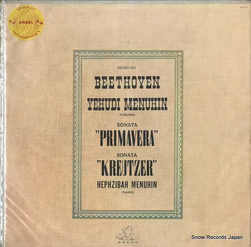 MENUHIN, YEHUDI beethoven; sonata "primavera", "kreutzer" 3SCBX-321