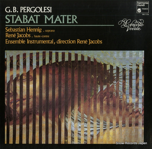 JACOBS, RENE pergolesi; stabat mater HM1119