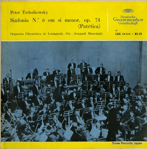 MRAWINSKI, JEWGENI tchaikovsky; sinfonia no.6 em si menor, op.74 (patetica) LGG18.334