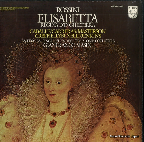 MASINI, GIANFRANCO rossini; elisabetta regina d'inghilterra X-7704-06
