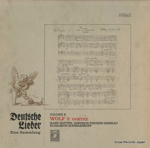 HOTTER, HANS deutsche liedereine sammlungwolf/2 goethe AA-9536-38