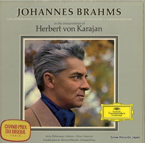 KARAJAN, HERBERT VON johannes brahms SKL133