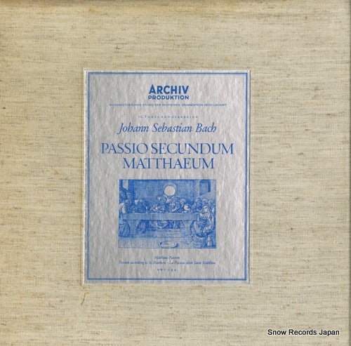 RICHTER, KARL bach; passio secundum matthaeum 198009