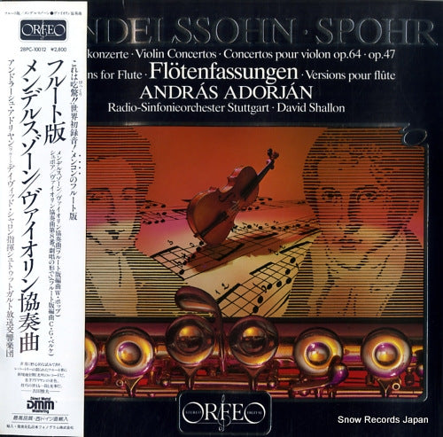 ADORJAN, ANDRAS mendelssohn; violin concertos versions for flute 28PC-10012 / S046831A