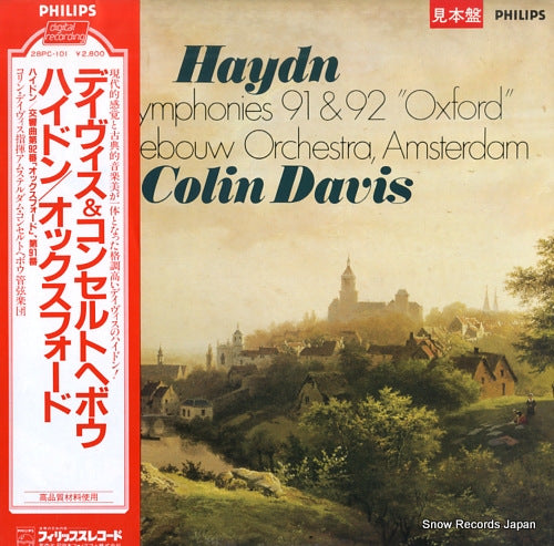 DAVIS, COLIN haydn; symphonies 91 & 92 "oxford" 28PC-101