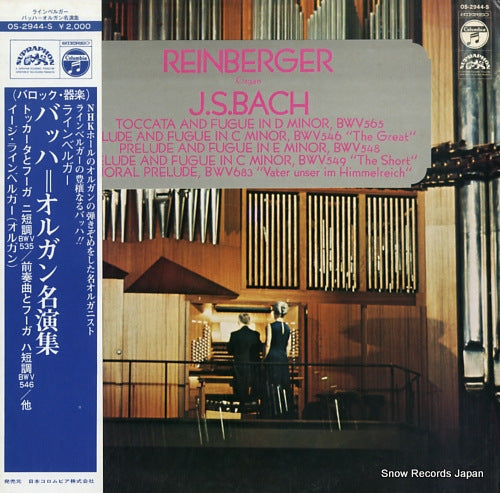 REINBERGER, JIRI bach; organ works OS-2944-S