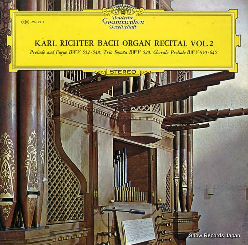 RICHTER, KARL bach; organ recital vol.2 MG2211