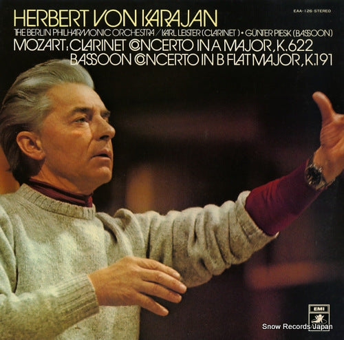 KARAJAN, HERBERT VON mozart; clarinet concerto / bassoon concerto EAA-126