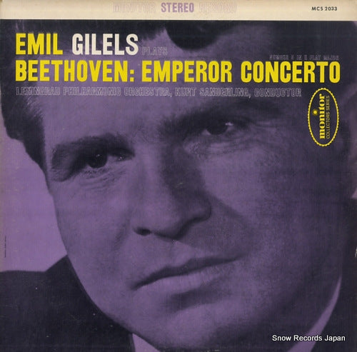 GILELS, EMIL beethoven; concerto no.5 "emperor" MCS2033