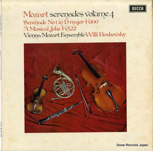 BOSKOVSKY, WILLI mozart; serenades volume 4 SXL6499
