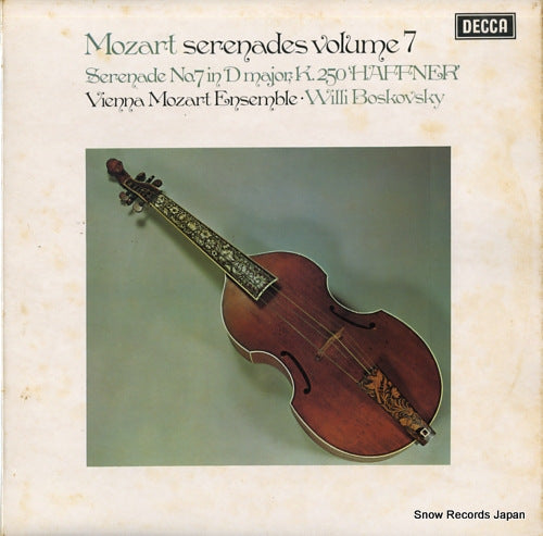 BOSKOVSKY, WILLI mozart; serenades volume 7 SXL6614