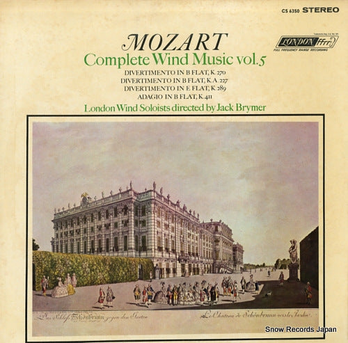 BRYMER, JACK mozart; complete wind music vol.5 CS6350