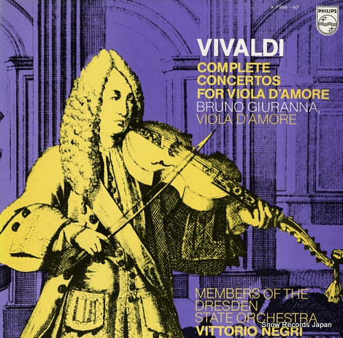 GIURANNA, BRUNO vivaldi; complete concertos for viola d'amore X-7566-7