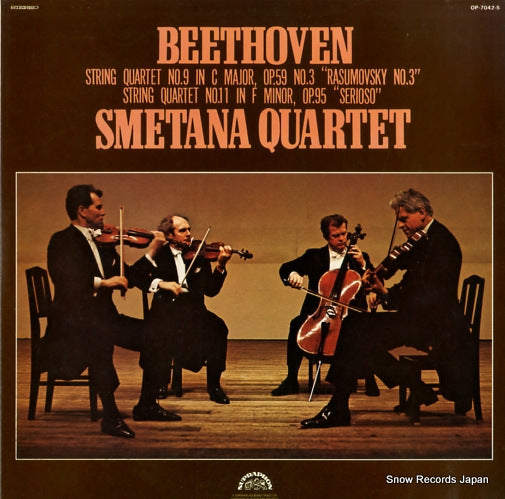 SMETANA QUARTET beethoven; string quartet no.9 in c major "rasumovsky-no.3" OP-7042-S