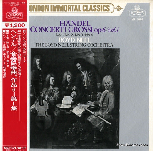 NEEL, BOYD handel; concerti grossi op.6 volume 1 MZ5026