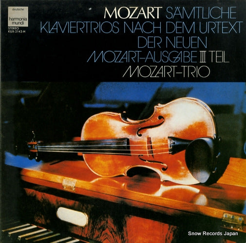 MOZART-TRIO mozart; samtliche klaviertrios 3 teil KUX-3143-H