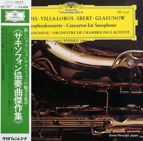 ROUSSEAU, EUGENE concertos for saxophone MG2471