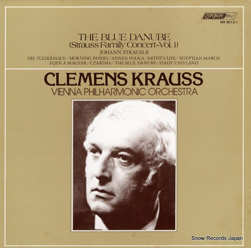 KRAUSS, CLEMENS the blue danube (strauss family concert vol.1) MX9013
