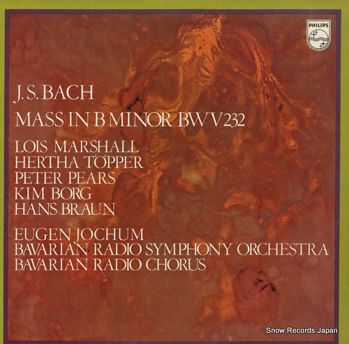 JOCHUM, EUGEN bach; mass in b minor bwv 232 13PC-99-100