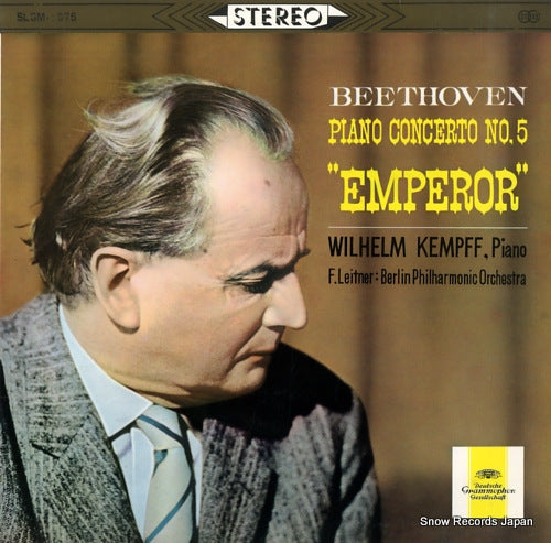KEMPFF, WILHELM beethoven; piano concerto no.5 "emperor" SLGM-1075