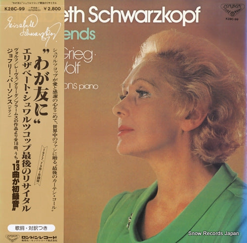 SCHWARZKOPF, ELISABETH to my friends K28C-99