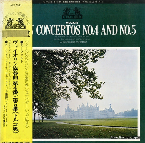SCHMIDT-ISSERSTEDT, HANS mozart; violin concertos no.4 and no.5 MH5036