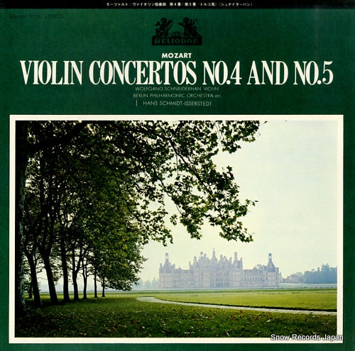SCHMIDT-ISSERSTEDT, HANS mozart; violin concertos no.4 and no.5 MH5036