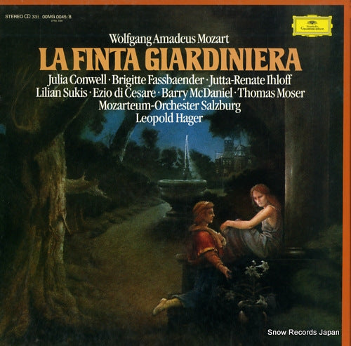 HAGER, LEOPOLD mozart; la finta giardiniera 00MG0045