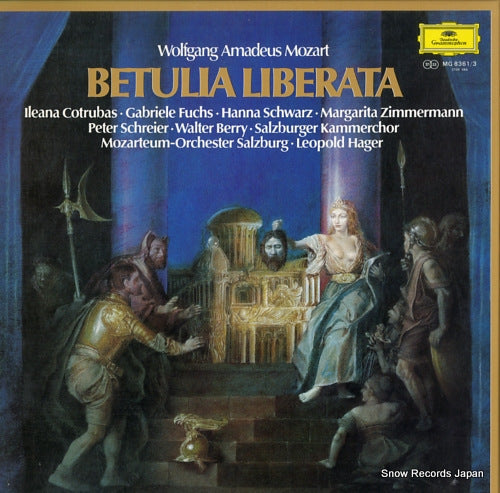 HAGER, LEOPOLD mozart; betulia liberata MG8361/3