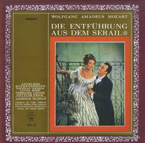 KRIPS, JOSEF mozart; die entfuhrung aus dem serail AA9243-4