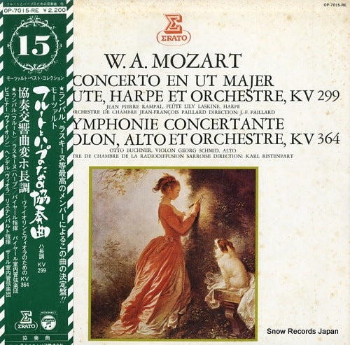 PAILLARD, JEAN-FRANCOIS mozart; concerto en ut majer pour flute, harpe et orchestre, kv 299 OP-7015-RE