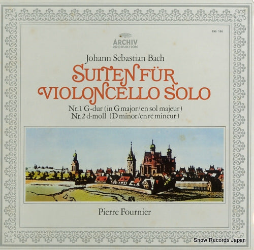 FOURNIER, PIERRE bach; suiten fur violoncello solo 198186