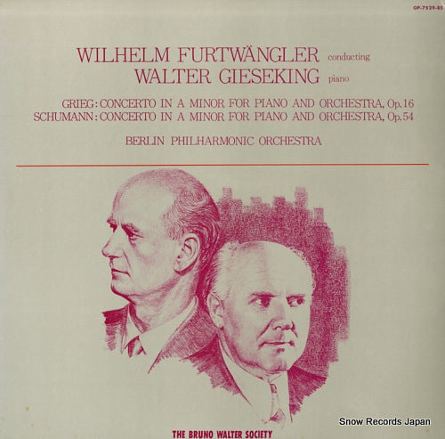 FURTWANGLER, WILHELM grieg; piano concerto in a minor, op.16 OP-7529-BS